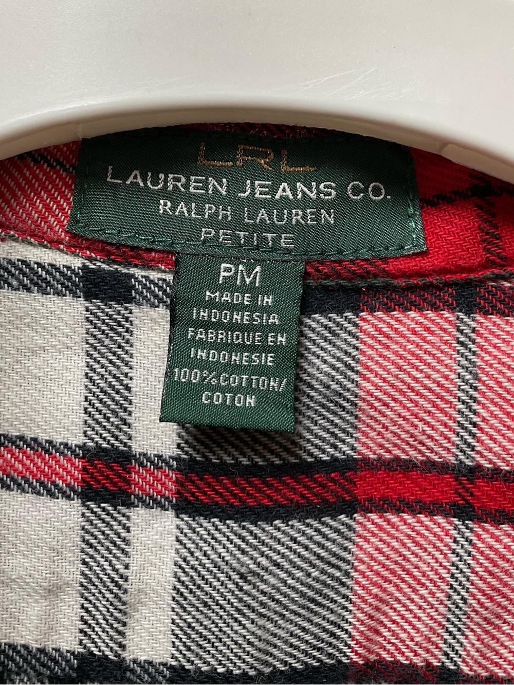 Vintage 90’s LRL Jeans Co. Women’s Flannel Button Down - Picture 2 of 5